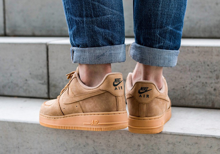 nike air force 1 flax wheat low