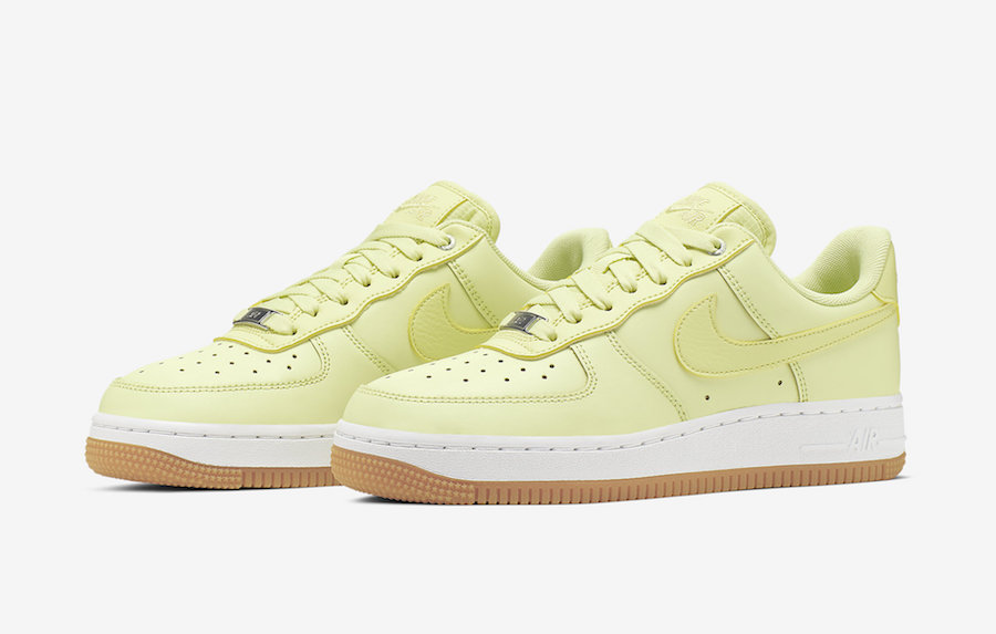 green yellow air force ones